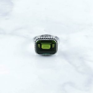 Synthetic Peridot Rings - SRB0027PRD/N320