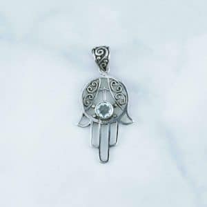 Blue Topaz Pendant - PBA0049BT/N105