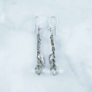 Clear Quartz Earrings - EBA0031CLQ/N140