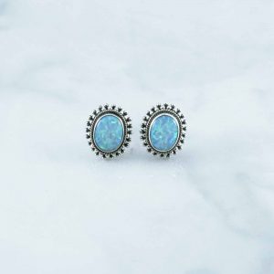 Synthetic Opal Earrings - SEB0091OP/N170