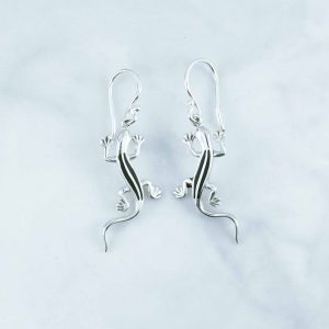 Synthetic Onyx Earrings - SEB0094RS/N85