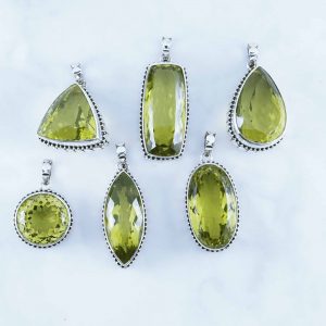 Lemon Quartz Pendants - PBA0013LMQ/N900