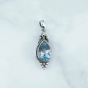 Blue Topaz Pendant - PBA0050BT/N170