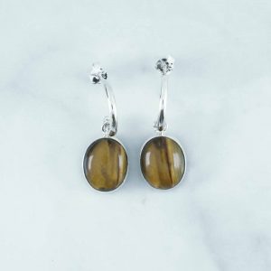 Tiger Eye Earrings - EBA0029TGR/N150