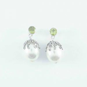 Synthetic Pearl Earring - SEB0113PL/N191