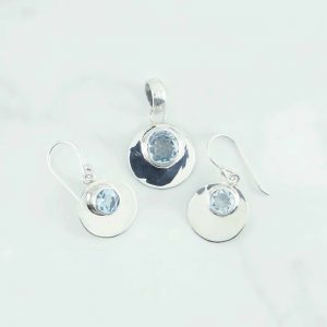 Blue Topaz Pendant - PBA0054BT/N175