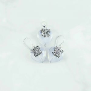 Synthetic Moonstone Pendant - SPB0067MS/N120