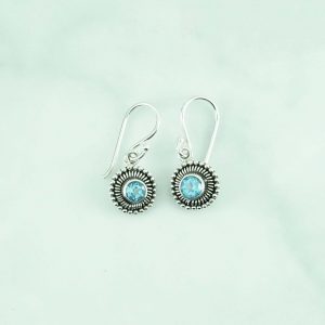 Blue Topaz Earring-EBA0147BT/N134