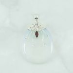 Synthetic Moonstone Pendant - SPB0053MS/N115