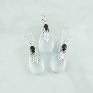Synthetic Moonstone Pendant - SPB0061MS/N129