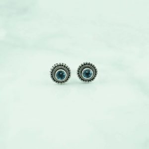 Blue Topaz Earring-EBA0148BT/N126