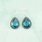 Synthetic Blue Topaz Earring - SEB0125BT/N425