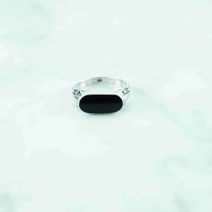 Synthetic Onyx Ring - SRB0047RS/N180