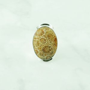 Fosil Coral Ring-RBA0023MX/N1050