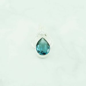 Blue Topaz Pendant - PBA0058BT/N245