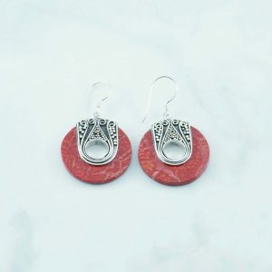 Coral Earring - EBA0291CL/N195