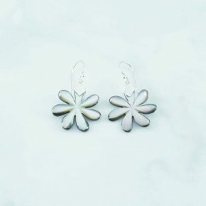Grey Shell Earring - EBA0112SL/N90