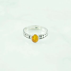 Amber Ring - RBA0032AMR/N150