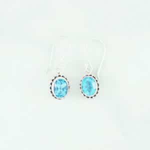 Blue Topaz Earring - EBA0167BT/N264