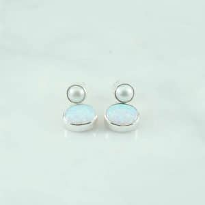 Synthetic Opal Earring - SEB0129OP/N175