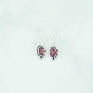 Garnet Earring - EBA0181GRT/N150