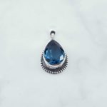 Blue Topaz Pendant - PBA0063BT/N300