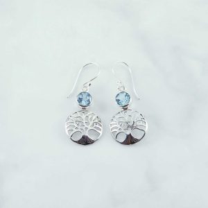 Blue Topaz Earring - EBA0185BT/N187