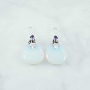 Synthetic Moonstone Earring - SEB0143MS/N125