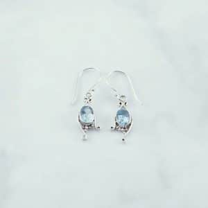 Blue Topaz Earring - EBA0187BT/N163