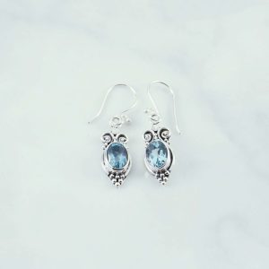 Blue Topaz Earring - EBA0190BT/N252